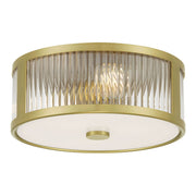 Millennium - 23203-VB - Three Light Flush Mount - Ardezia - Vintage Brass