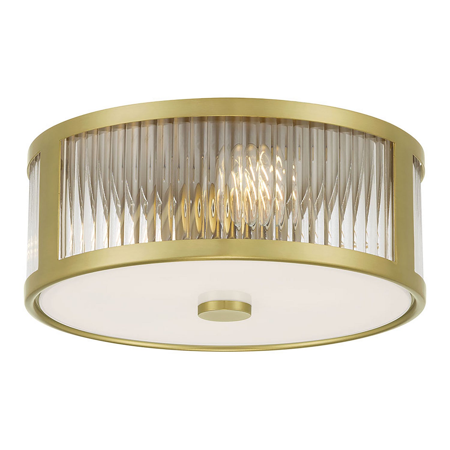 Millennium - 23203-VB - Three Light Flush Mount - Ardezia - Vintage Brass