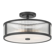 Millennium - 23303-MB - Three Light Semi-Flush Mount - Ardezia - Matte Black