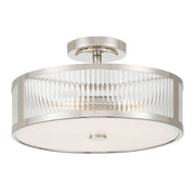 Millennium - 23303-PN - Three Light Semi-Flush Mount - Ardezia - Polished Nickel