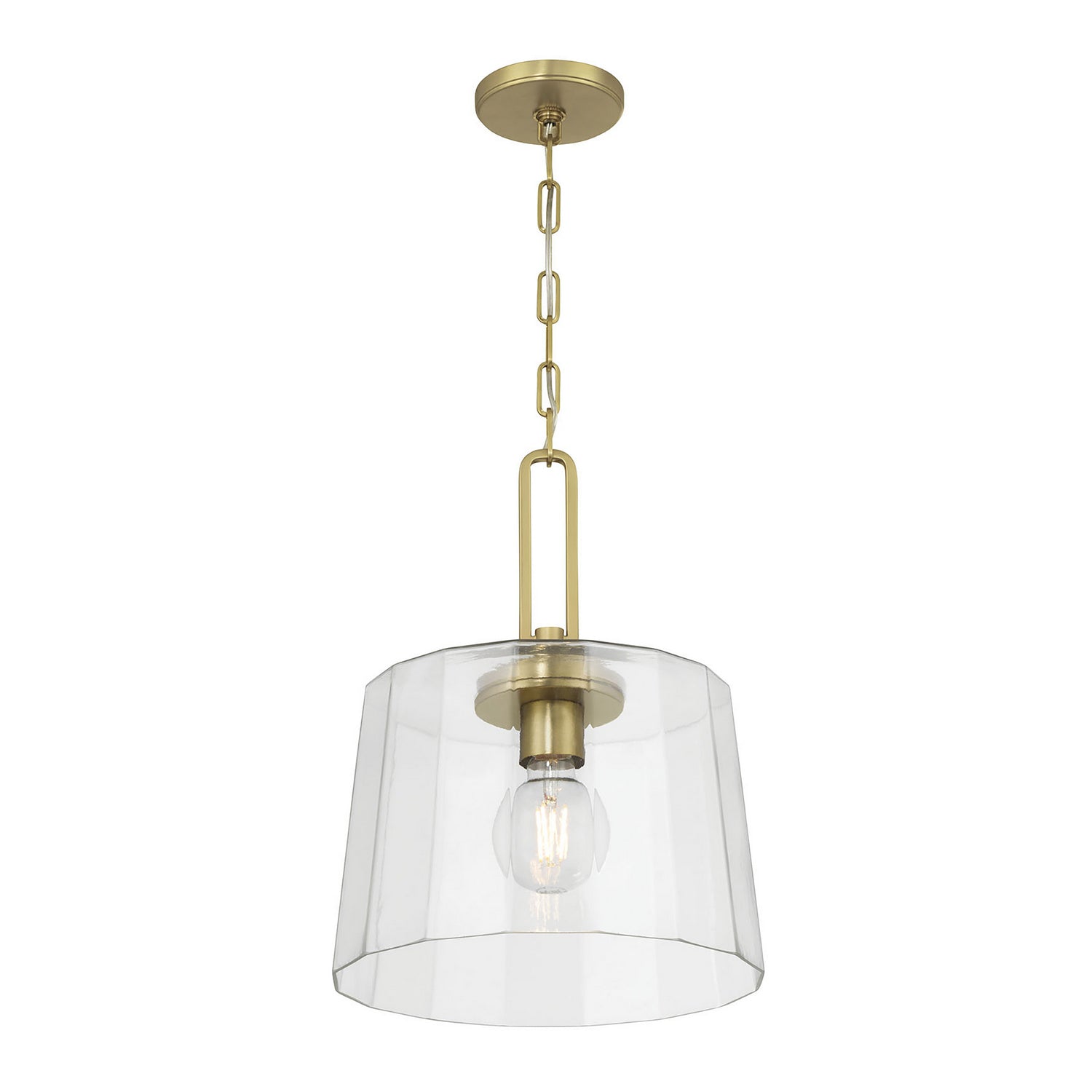 Millennium - 250101-VB - One Light Pendant - Diamara - Vintage Brass