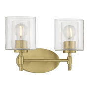 Millennium - 270202-VB - Two Light Vanity - Solventa - Vintage Brass