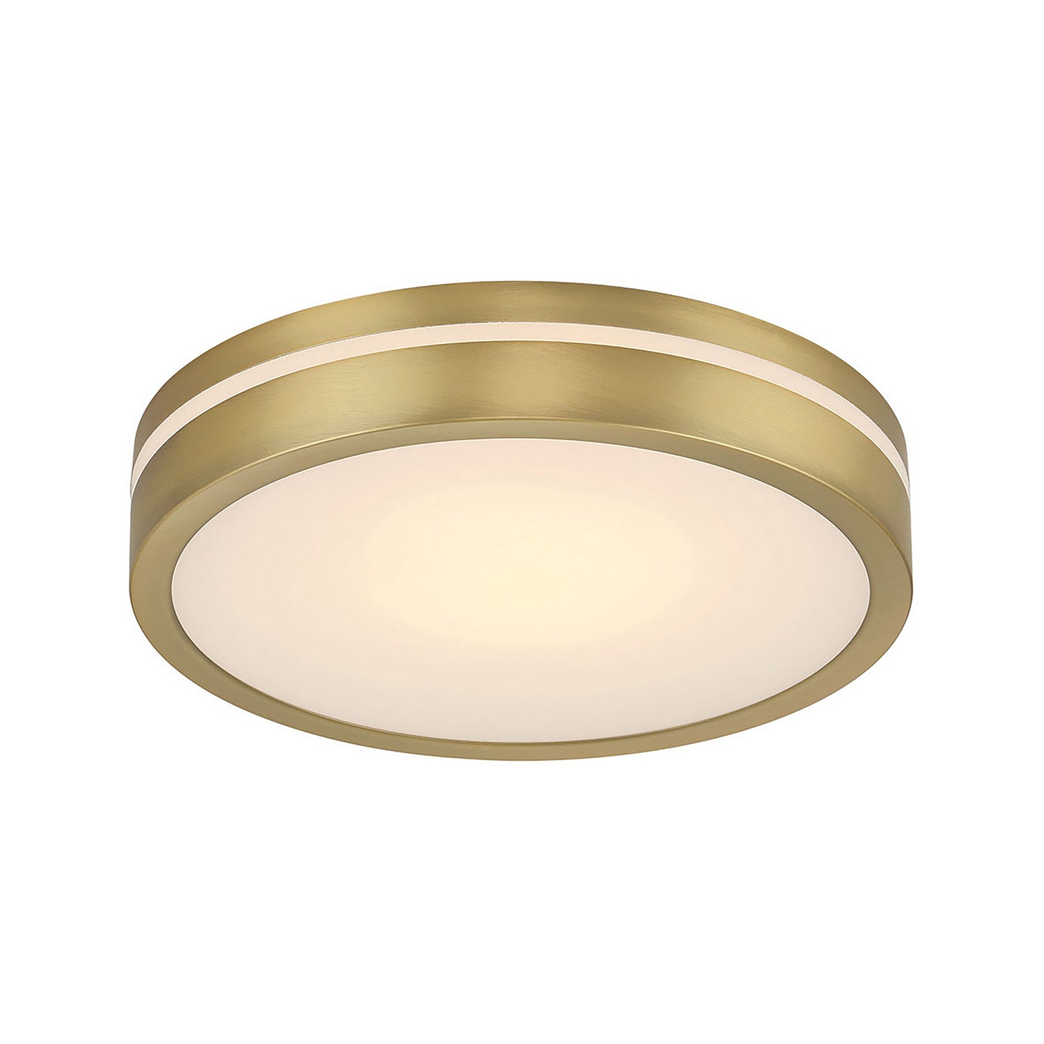 Millennium - 401001-VB - LED Flush Mount - Soltra - Vintage Brass