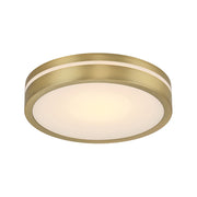 Millennium - 401001-VB - LED Flush Mount - Soltra - Vintage Brass