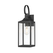 Millennium - 402101-PBK - One Light Lantern - Halston - Powder Coated Black