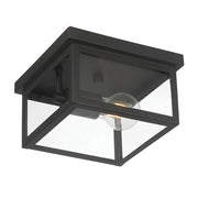 Millennium - 4201-PBK - One Light Flush Mount - Evanton - Powder Coated Black