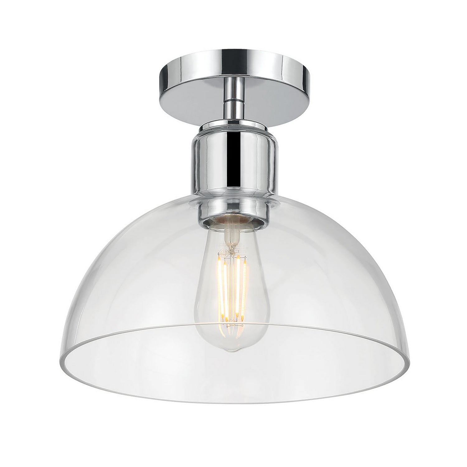 Millennium - 6021-CH - One Light Semi-Flush Mount - Knightsdale - Chrome