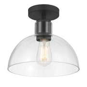 Millennium - 6021-MB - One Light Semi-Flush Mount - Knightsdale - Matte Black