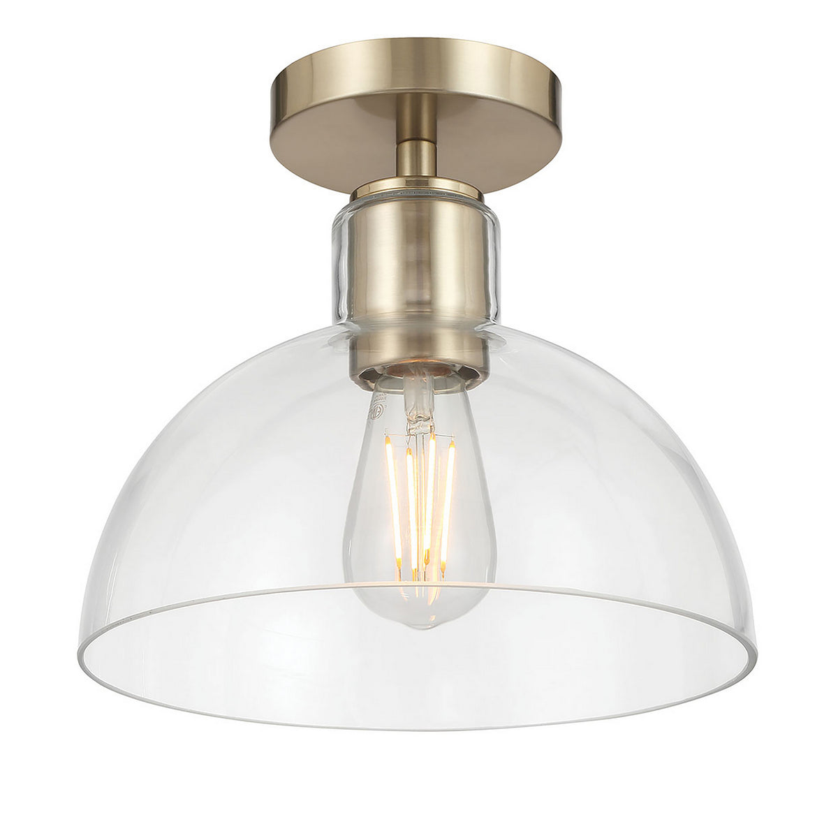 Millennium - 6021-MG - One Light Semi-Flush Mount - Knightsdale - Modern Gold