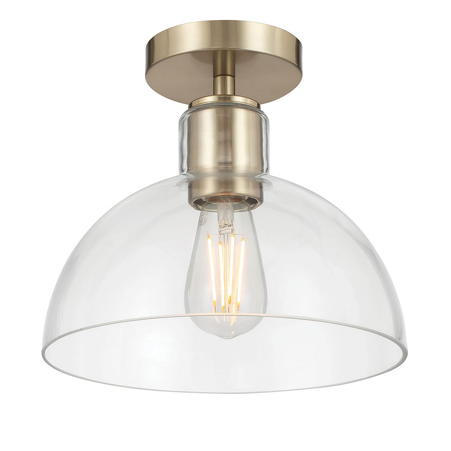 Millennium - 6021-MG - One Light Semi-Flush Mount - Knightsdale - Modern Gold