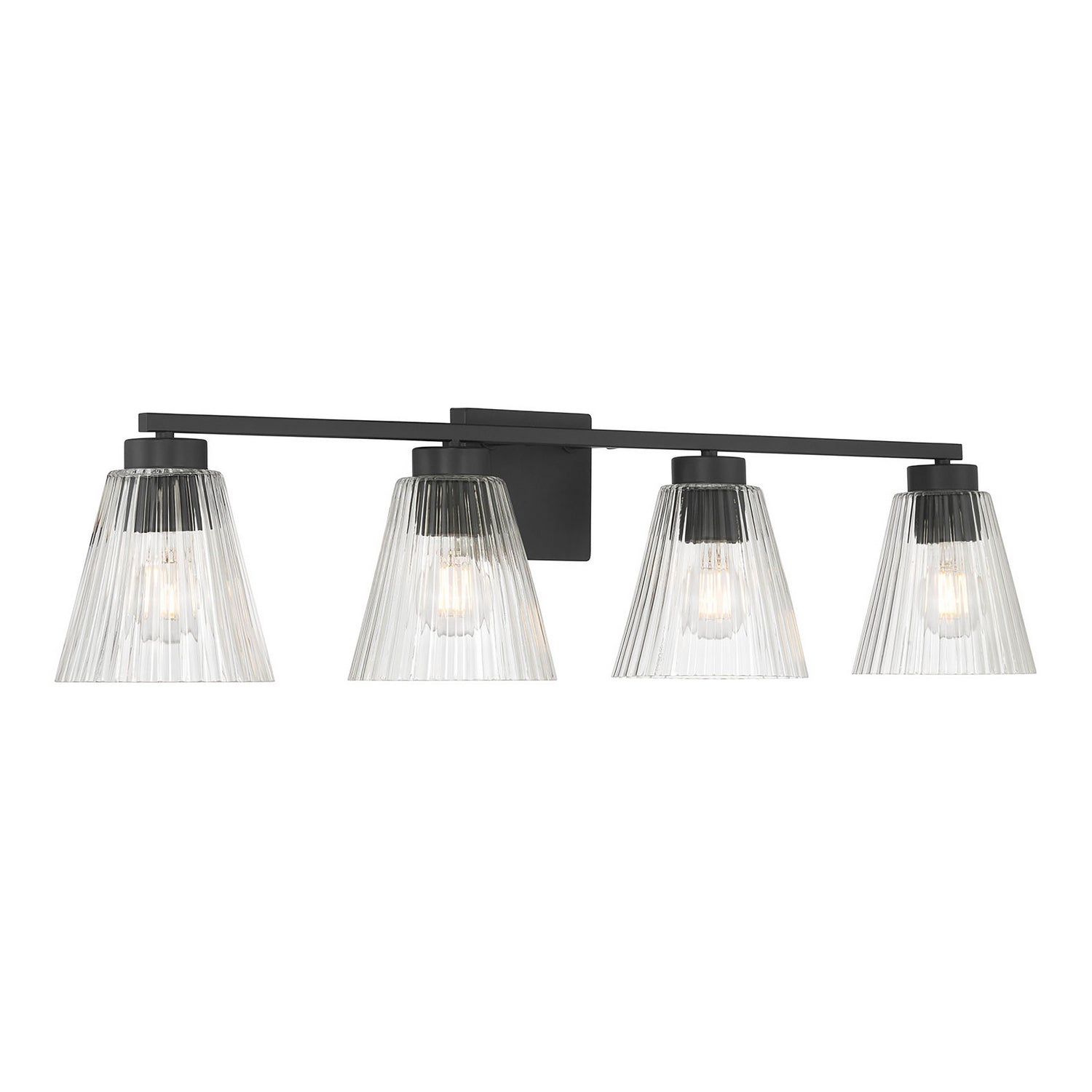 Millennium - 63004-MB - Four Light Vanity - Riville - Matte Black