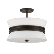 Minka-Lavery - 12417-860 - Three Light Semi-Flush Mount - Dalvor - Dark Bronze