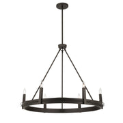 Minka-Lavery - 12418-860 - Six Light Pendant - Dalvor - Dark Bronze
