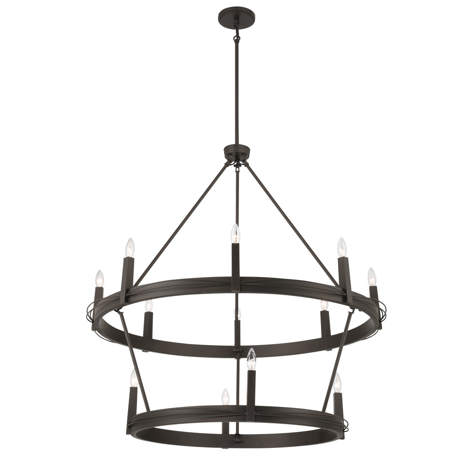 Minka-Lavery - 12419-860 - 12 Light Pendant - Dalvor - Dark Bronze