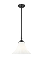 Z-Lite - 1958P12-MB - One Light Pendant - Fleur - Matte Black