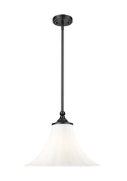 Z-Lite - 1958P16-MB - One Light Pendant - Fleur - Matte Black