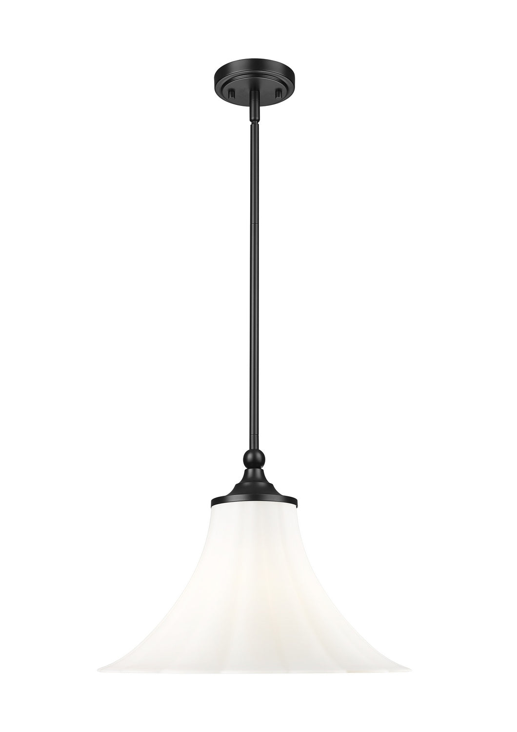 Z-Lite - 1958P16-MB - One Light Pendant - Fleur - Matte Black