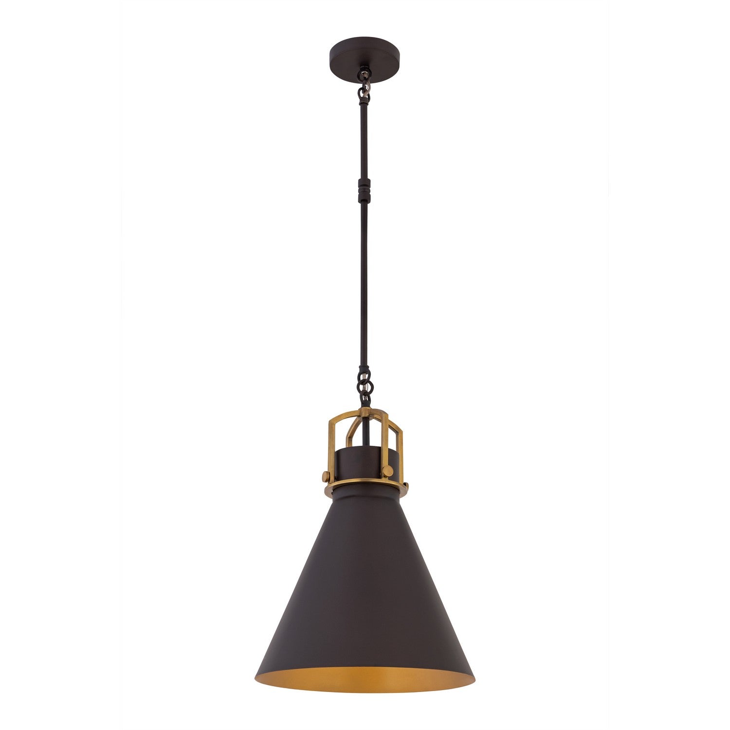Minka-Lavery - 13105-796 - One Light Pendant - Fenric - Dark Bronze