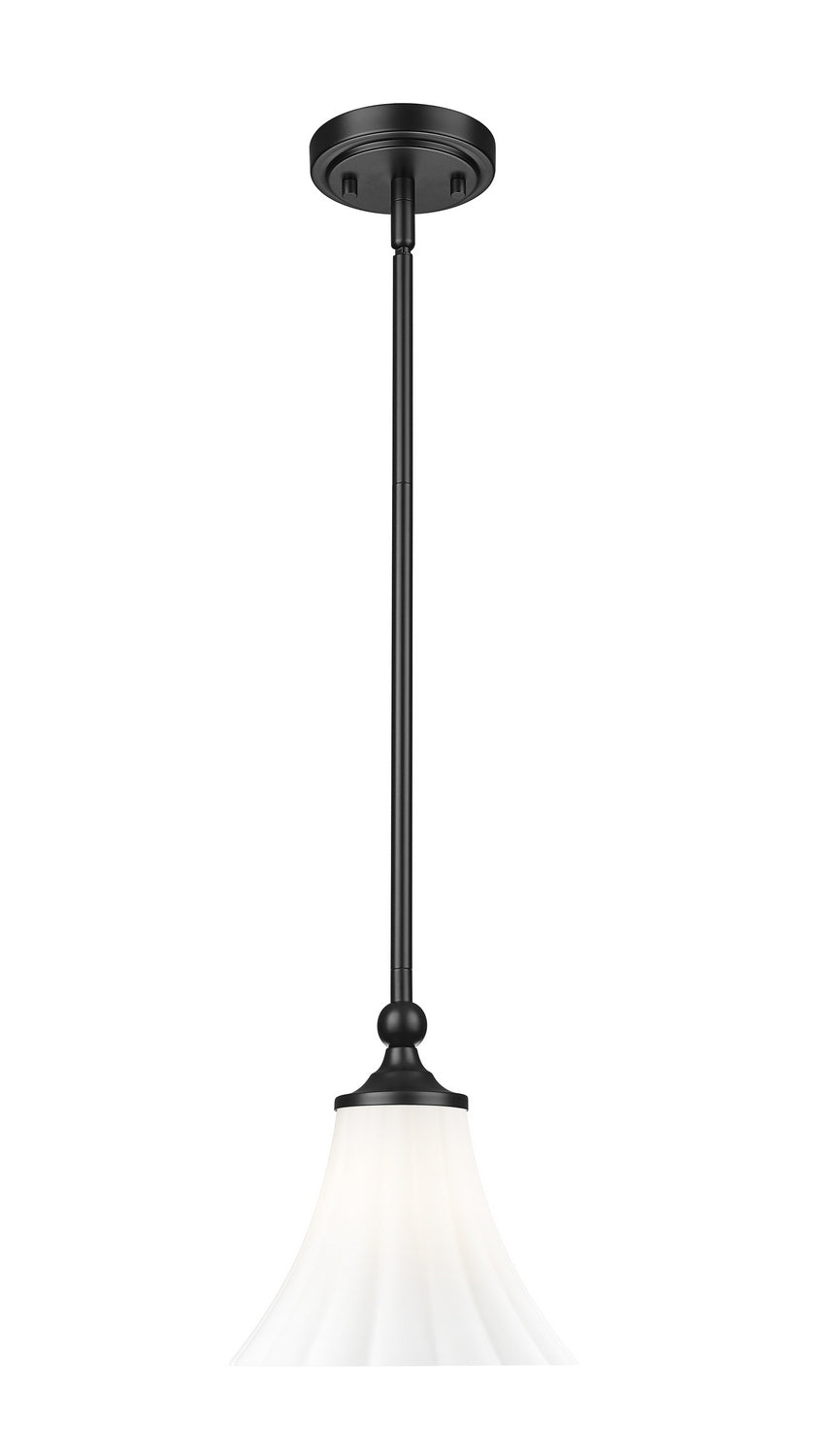 Z-Lite - 1958P8-MB - One Light Pendant - Fleur - Matte Black