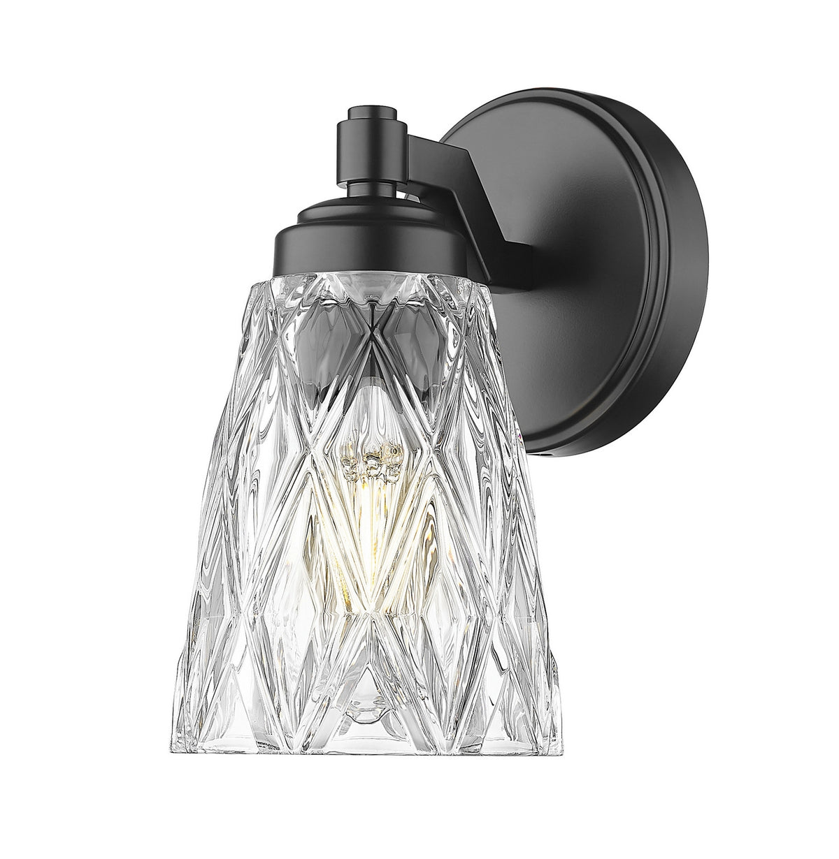 Z-Lite - 1960-1S-MB - One Light Wall Sconce - Andree - Matte Black