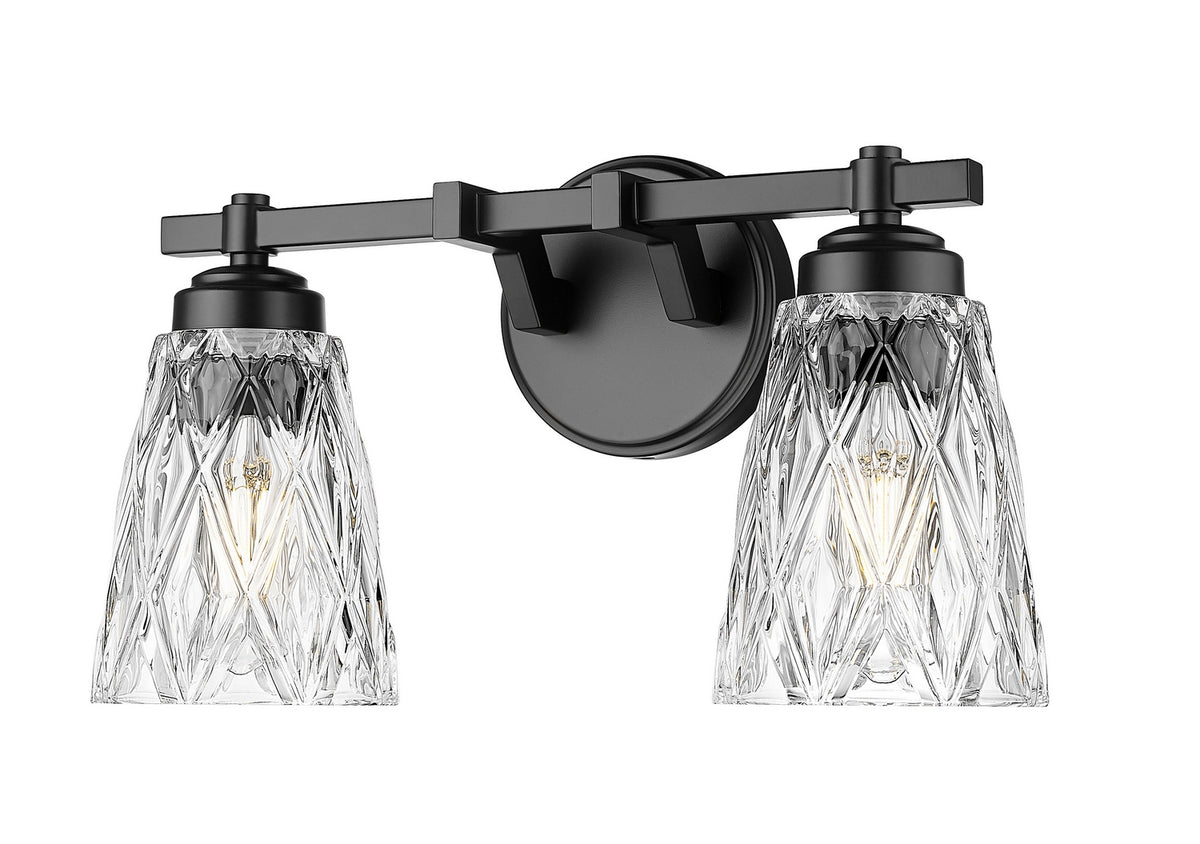 Z-Lite - 1960-2V-MB - Two Light Vanity - Andree - Matte Black