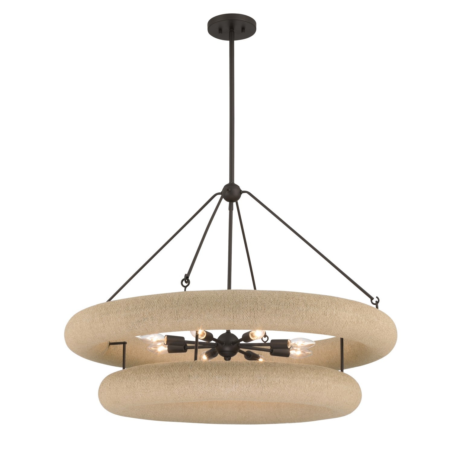 Minka-Lavery - 17116-860 - Eight Light Pendant - Aeris - Dark Bronze
