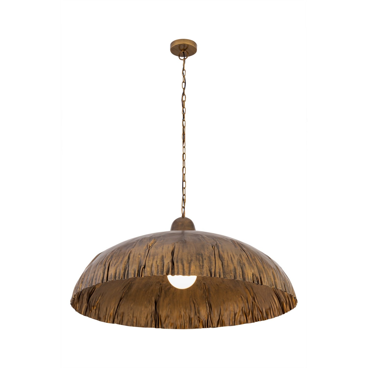 Minka-Lavery - 19915-789 - One Light Pendant - Zinnia - Antique Brass