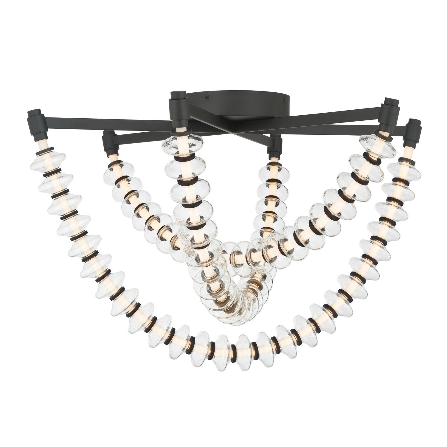 Minka-Lavery - 5645-899-L - LED Flush Mount - Pearl - Dark Matte Black