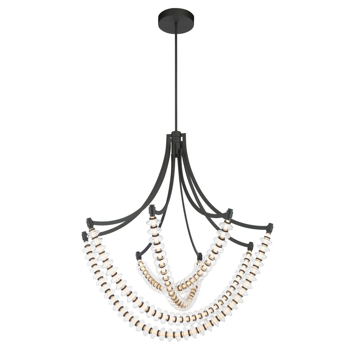 Minka-Lavery - 5647-899-L - LED Chandelier - Pearl - Dark Matte Black