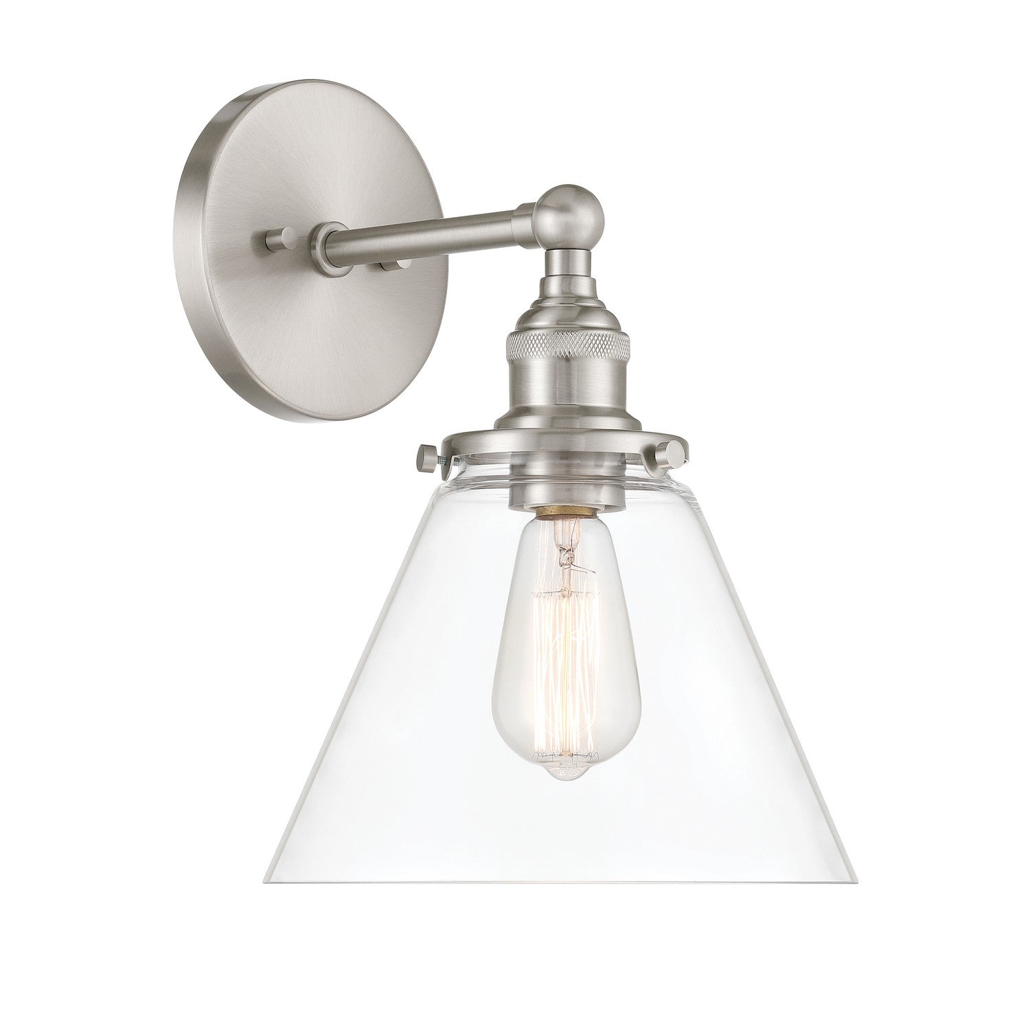 Minka-Lavery - 5680-84 - One Light Bath Sconce - Barwell - Brushed Nickel