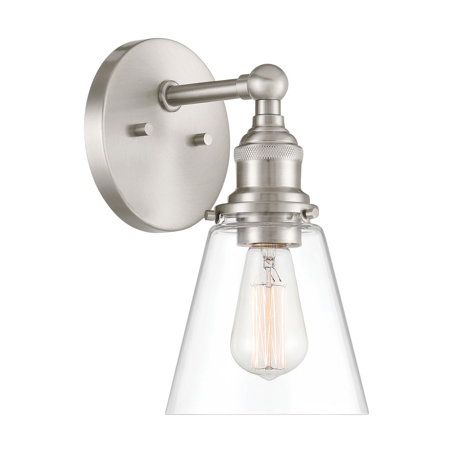 Minka-Lavery - 5681-84 - One Light Bath Sconce - Barwell - Brushed Nickel