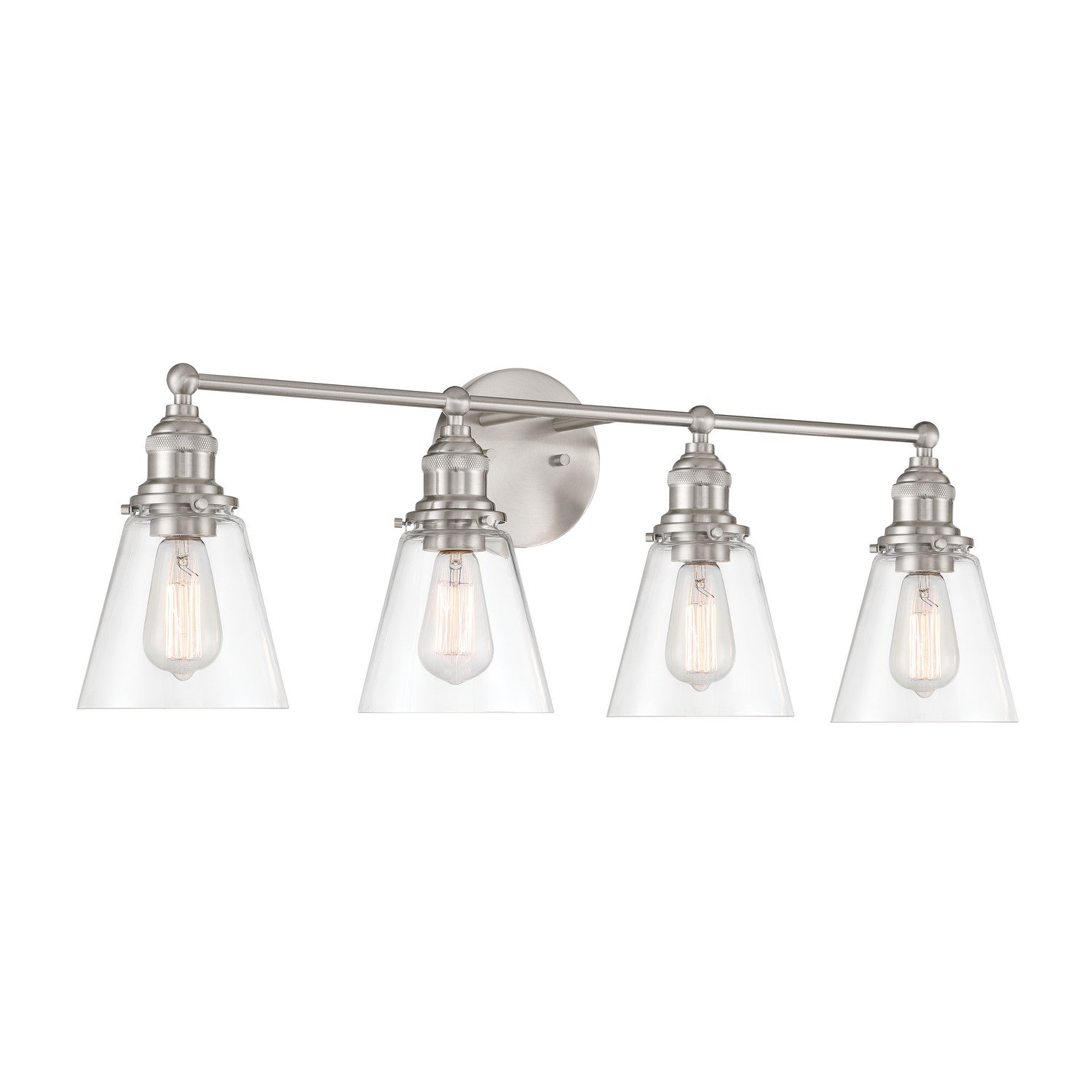 Minka-Lavery - 5684-84 - Four Light Vanity - Barwell - Brushed Nickel