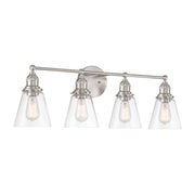 Minka-Lavery - 5684-84 - Four Light Vanity - Barwell - Brushed Nickel