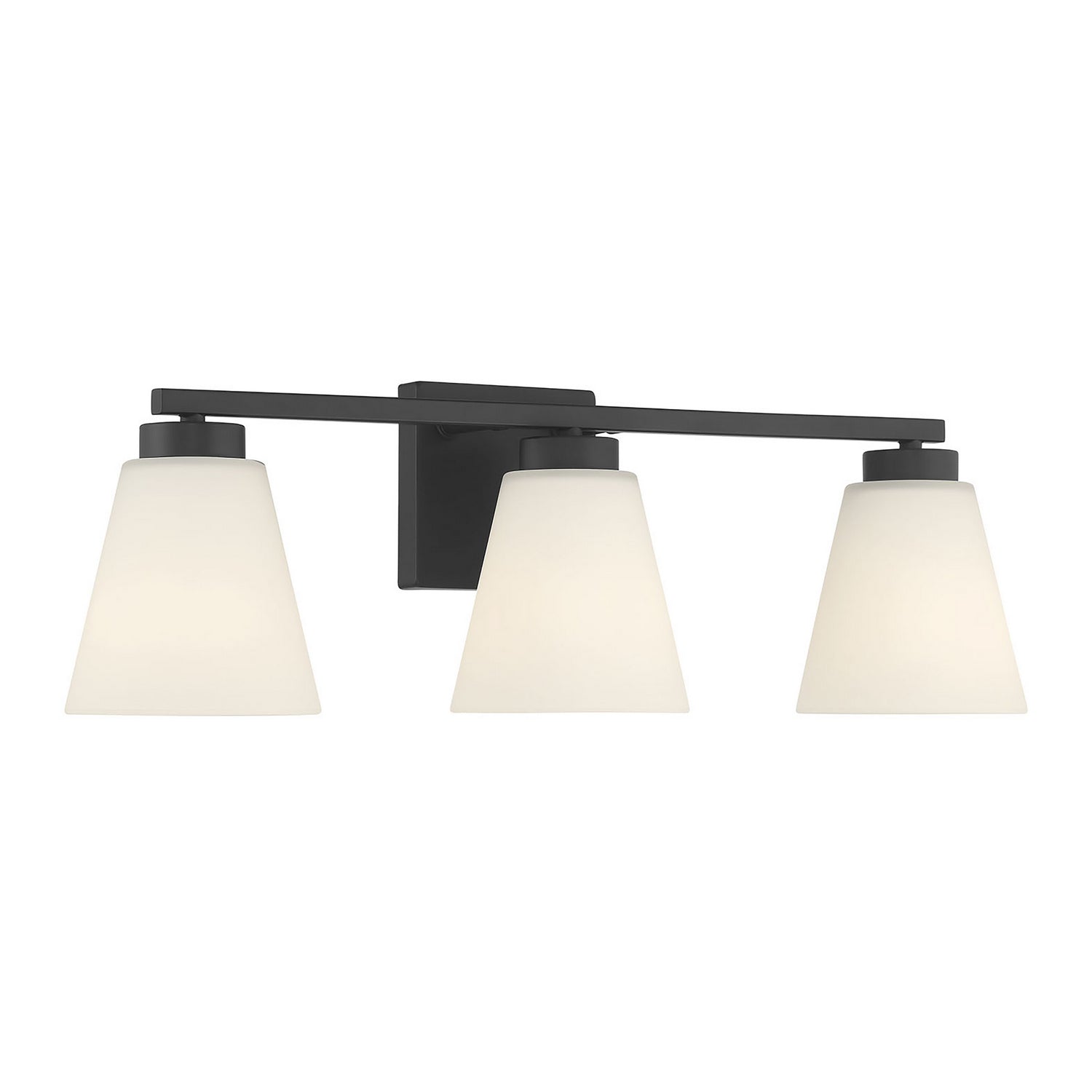 Millennium - 64003WG-MB - Three Light Vanity - Strayhan - Matte Black
