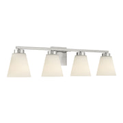 Millennium - 64004WG-BN - Four Light Vanity - Strayhan - Brushed Nickel