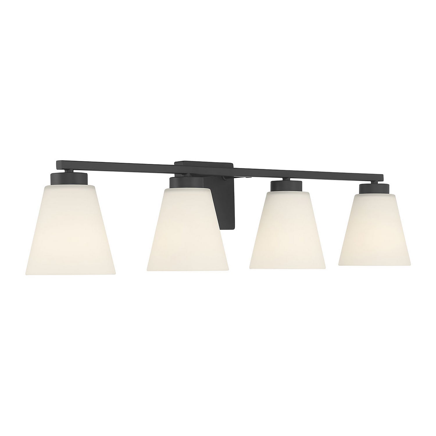 Millennium - 64004WG-MB - Four Light Vanity - Strayhan - Matte Black