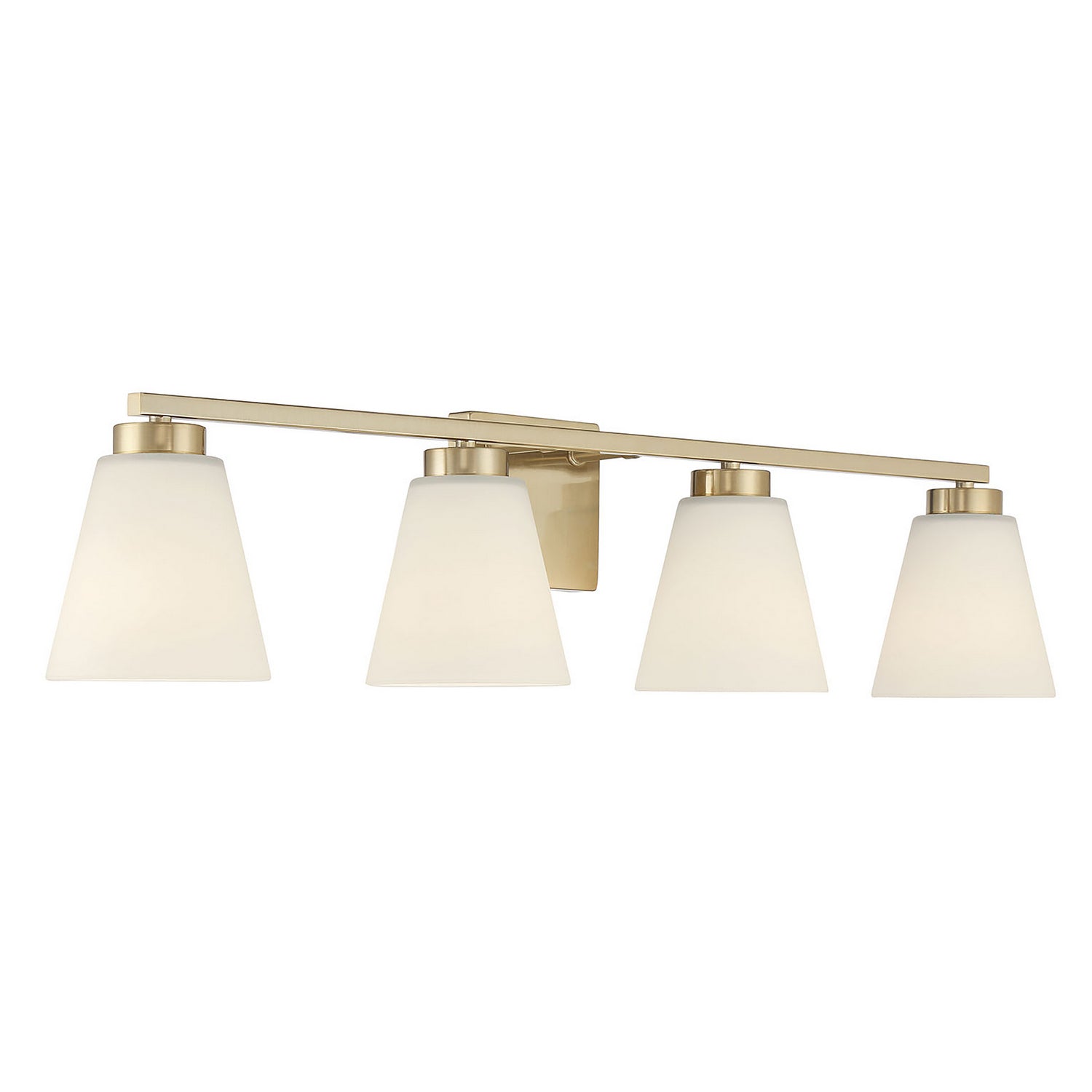 Millennium - 64004WG-MG - Four Light Vanity - Strayhan - Modern Gold