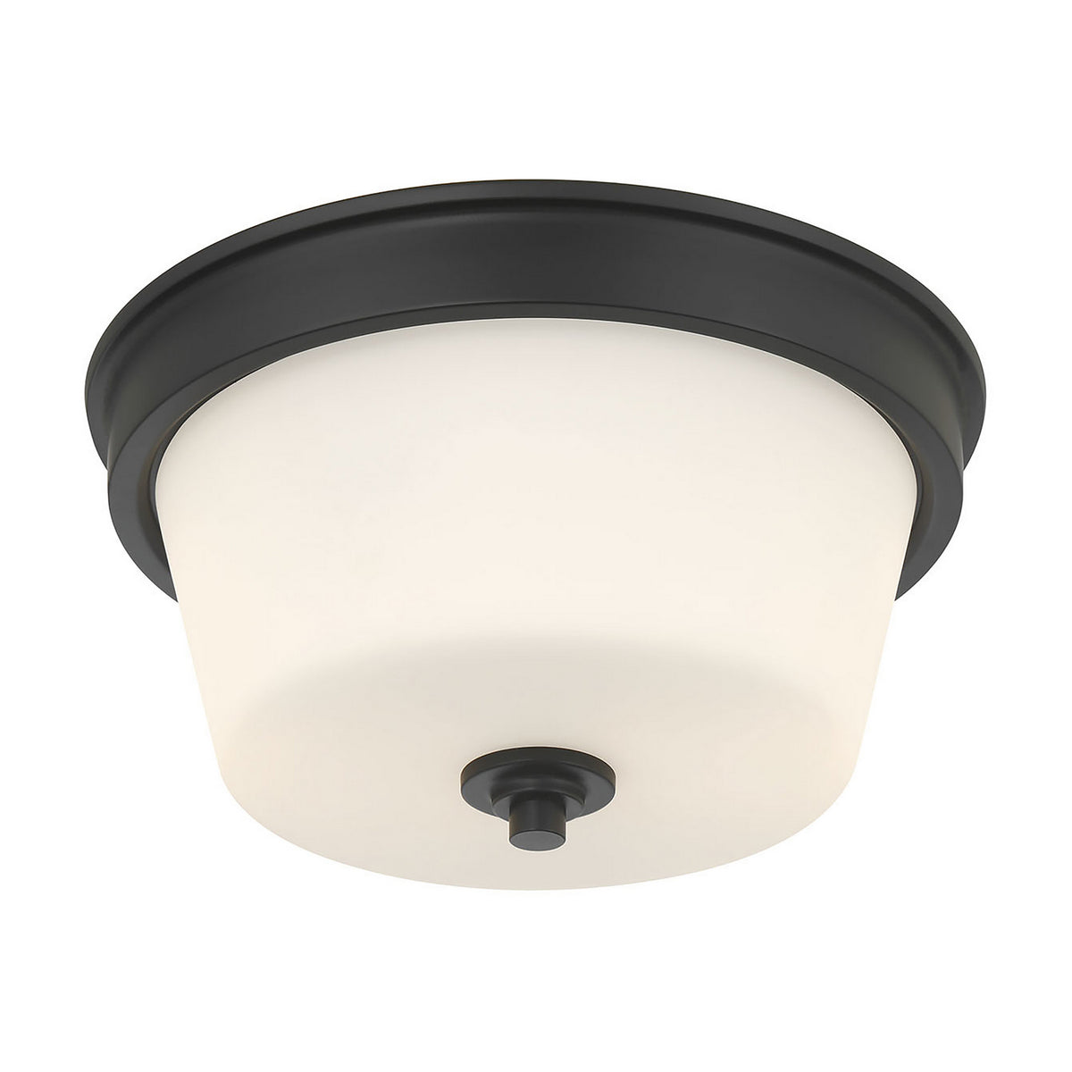 Millennium - 64102WG-MB - Two Light Flush Mount - Strayhan - Matte Black