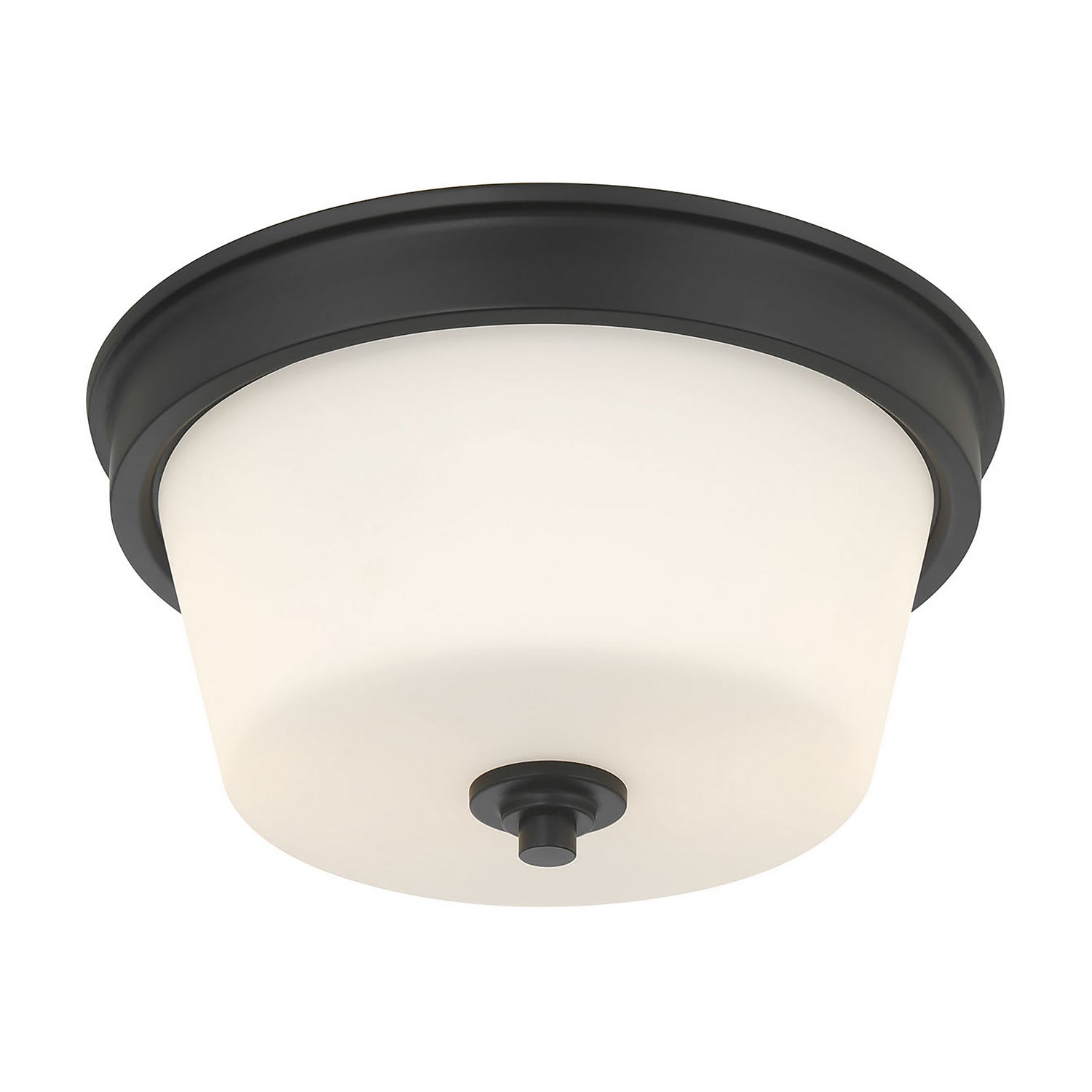 Millennium - 64102WG-MB - Two Light Flush Mount - Strayhan - Matte Black