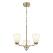 Millennium - 64103WG-MG - Three Light Chandelier - Strayhan - Modern Gold
