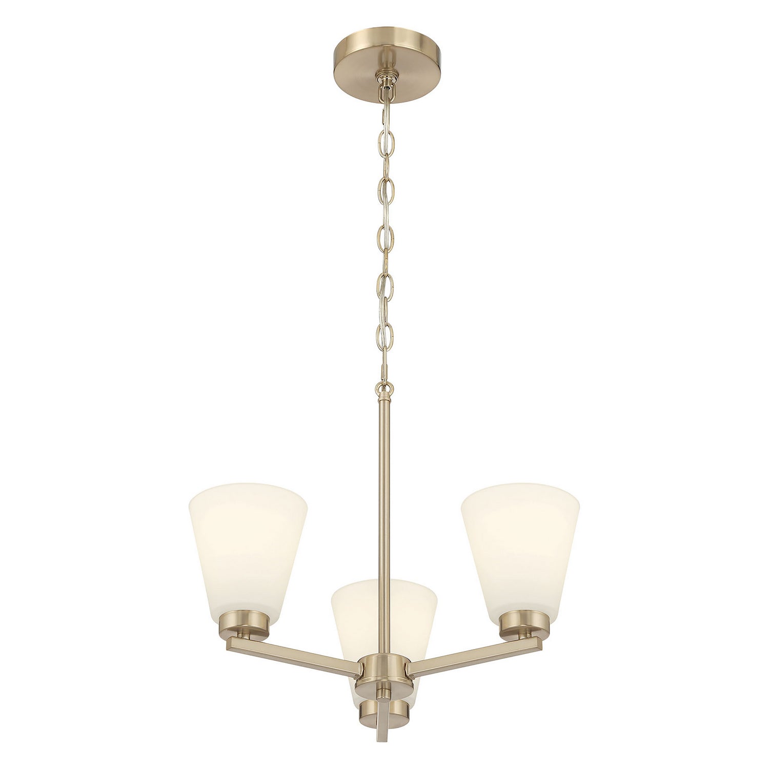 Millennium - 64103WG-MG - Three Light Chandelier - Strayhan - Modern Gold
