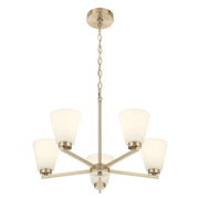 Millennium - 64105WG-MG - Five Light Chandelier - Strayhan - Modern Gold