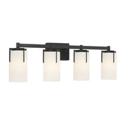 Millennium - 65004-MB - Four Light Vanity - Froselle - Matte Black