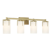 Millennium - 65004-VB - Four Light Vanity - Froselle - Vintage Brass