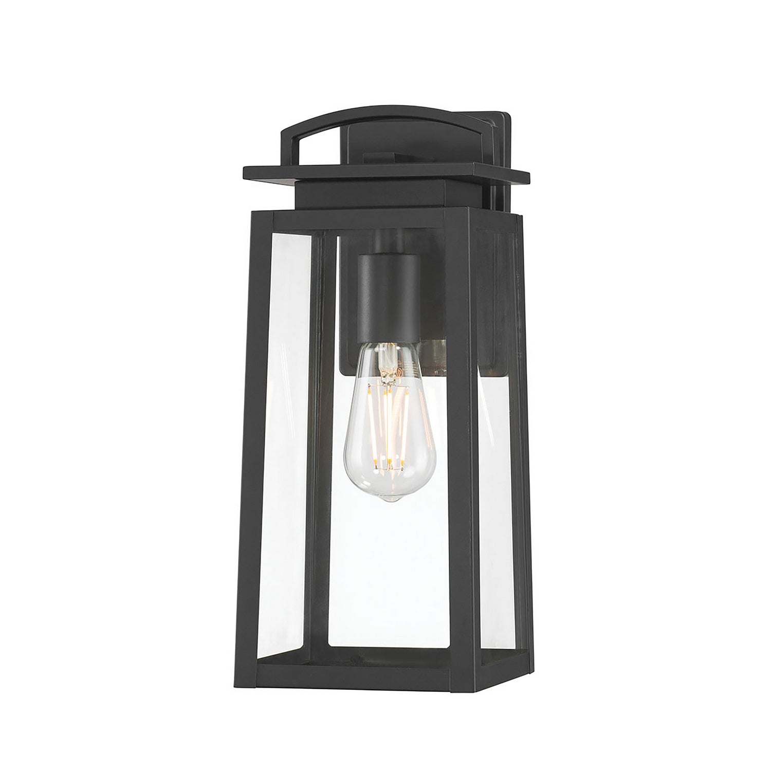 Millennium - 66001-PBK - One Light Lantern - Kendrix - Powder Coated Black