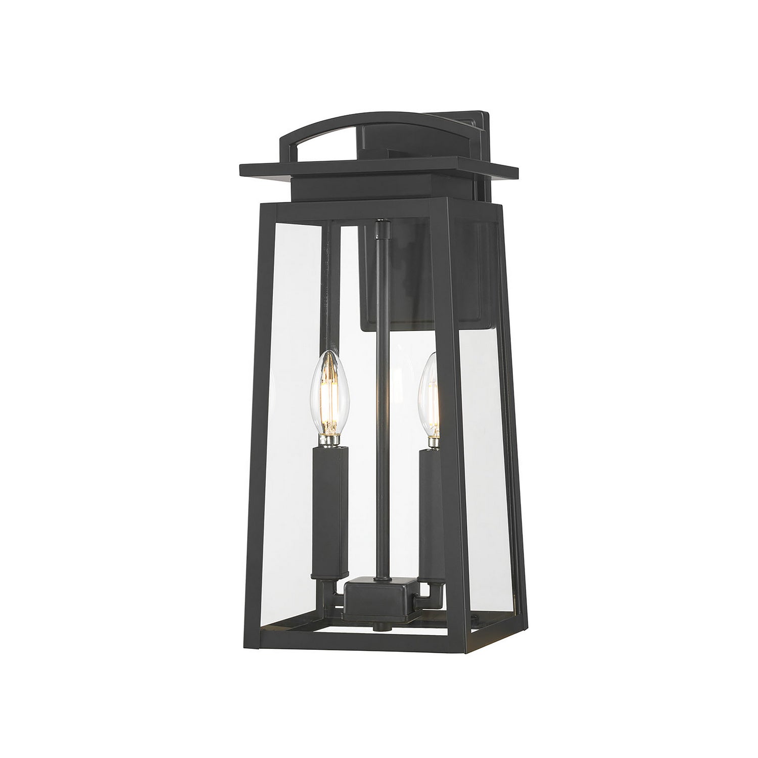 Millennium - 66002-PBK - Two Light Lantern - Kendrix - Powder Coated Black