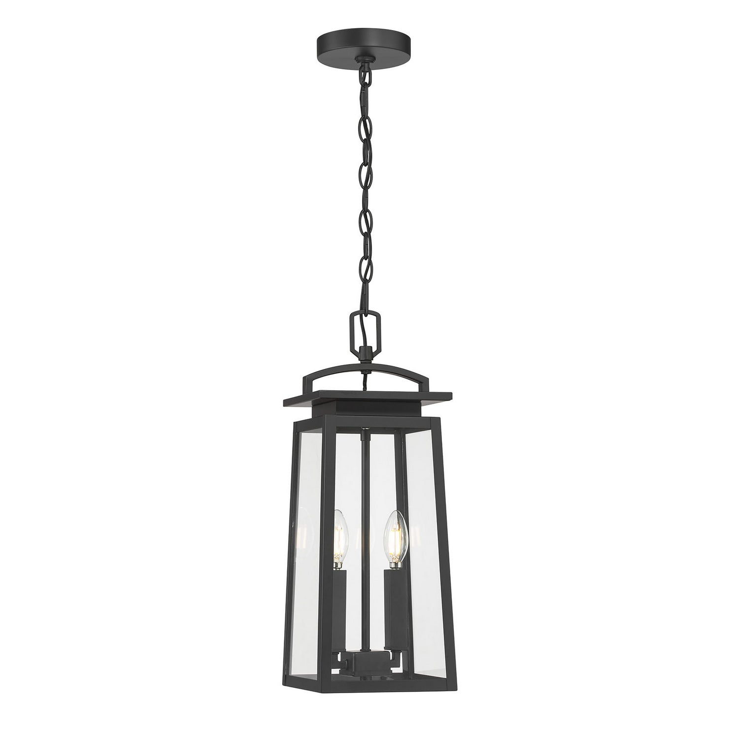 Millennium - 66102-PBK - Two Light Hanging Lantern - Kendrix - Powder Coated Black