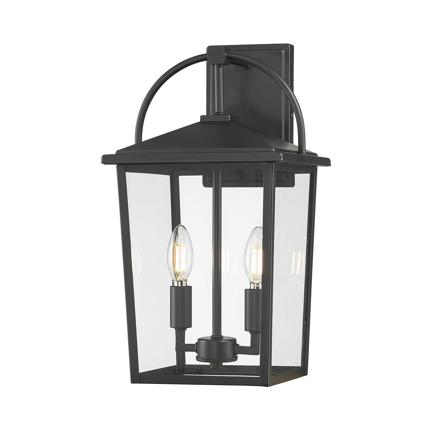 Millennium - 66202-PBK - Two Light Lantern - Strathden - Powder Coated Black