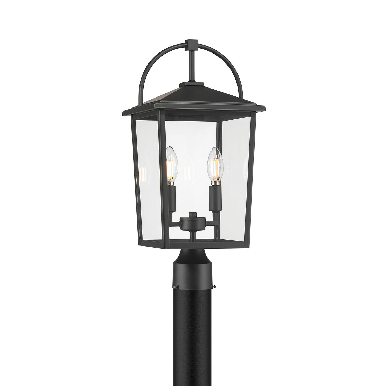 Millennium - 66302-PBK - Two Light Post Lantern - Strathden - Powder Coated Black
