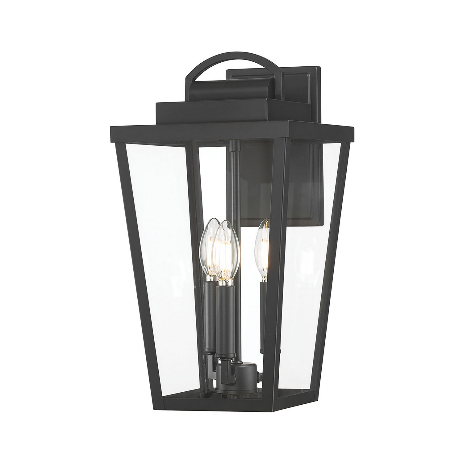 Millennium - 68003-PBK - Three Light Lantern - Brenwick - Powder Coated Black